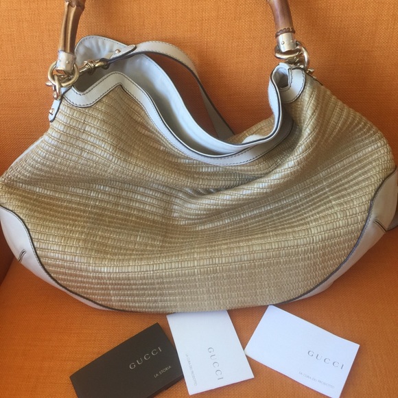 GUCCI ICONIC BAMBOO HANDLE BAG - Picture 1 of 10